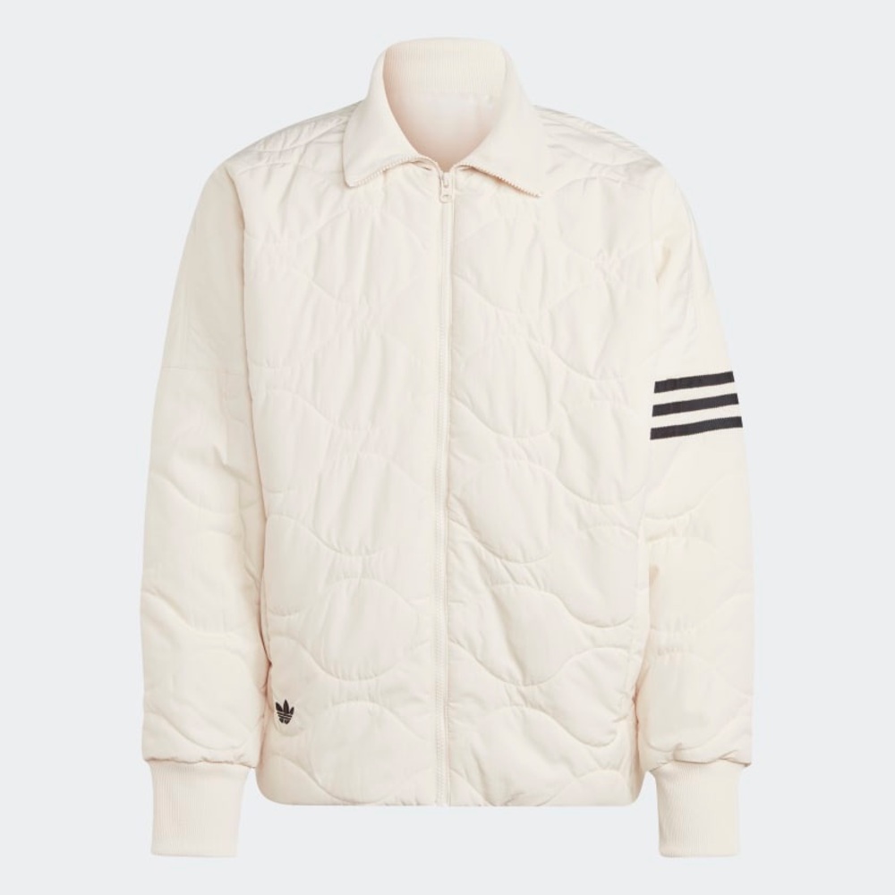 Adidas Men's Off-White Quilted Puffer Jacket